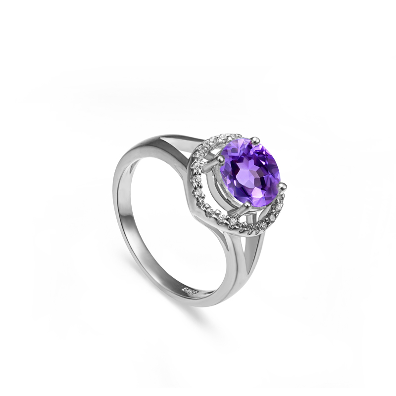 天生出彩·S925银紫水晶戒指